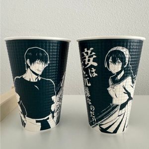 Jujutsu Kaisen Toji Fushiguro/Riko Family Mart exclusive coffee cups from Japan
